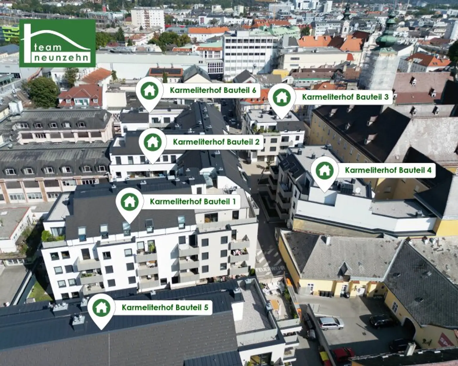 Moderne 2-Zimmer-Wohnung in idealer Lage! Karmeliterhof - Neubauwohntraum beim Rathausplatz. - WOHNTRAUM