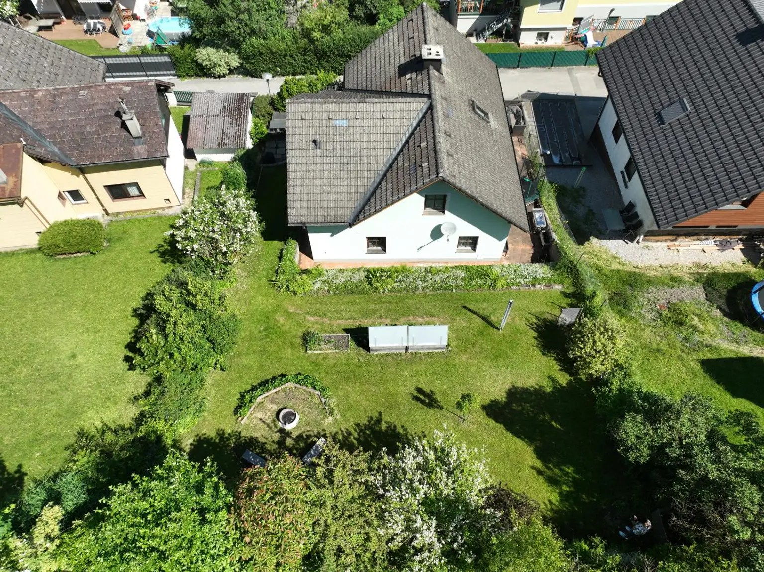 Gartenansicht von oben