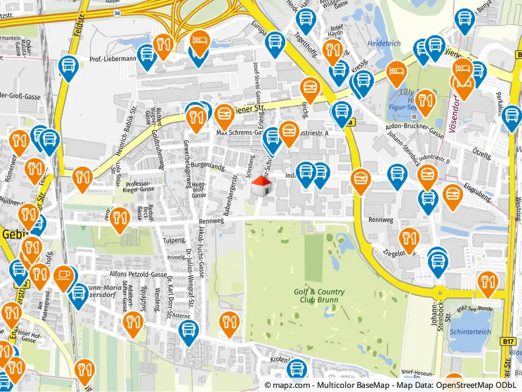 Geolyzer Kartenausschnitt