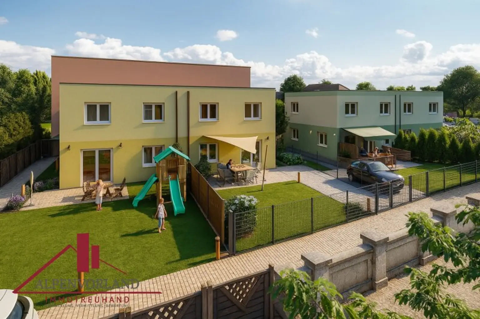 2542 Kottingbrunn!! 4 belagsfertige Doppelhaushälften in guter Lage.