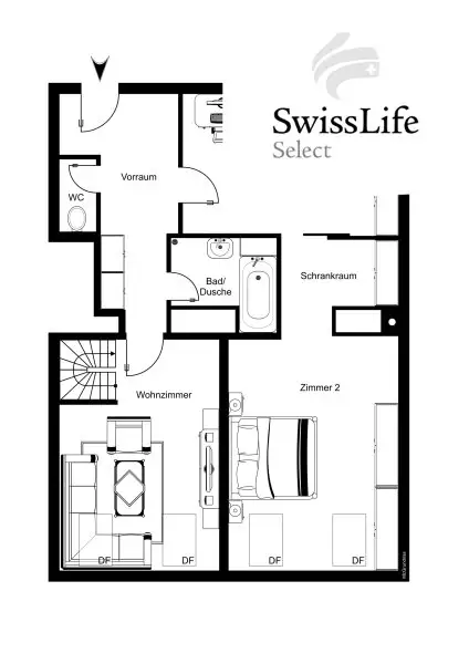 Besondere Penthousewohnung mit begehbarem Kleiderschrank & Südost-Terrasse