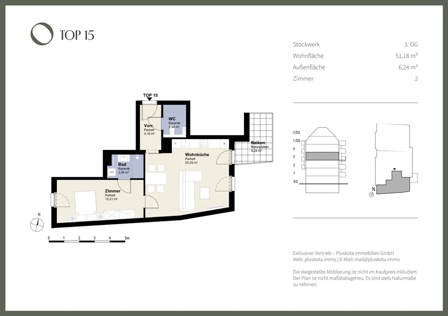 DAS VIVENOT – DURCHGESTECKT: 2-ZIMMER MIT BALKON