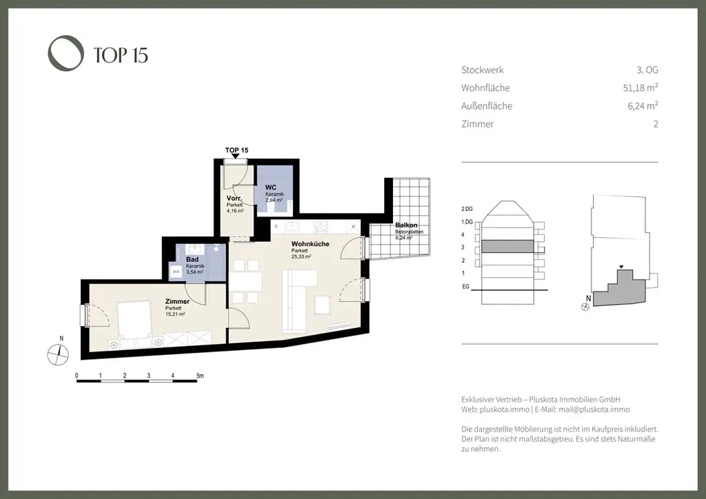 DAS VIVENOT – DURCHGESTECKT: 2-ZIMMER MIT BALKON
