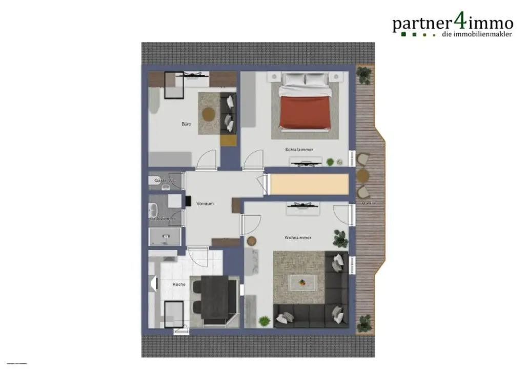 Traumhafte 3-Zimmer-Wohnung mit Balkon und Bergblick in Fügen!