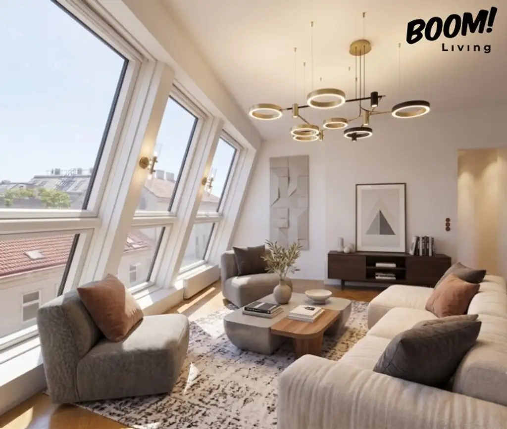 Erstbezug Exklusives Dachgeschoss Penthouse mit Direkter Liftzugang 120mm2  //  und Revitalisierten Altbau  // Luftwärmepumpe & Fußbodenheizung