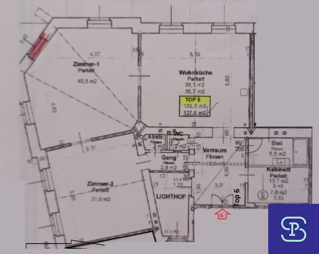 Provisionsfrei: Unbefristeter 138m² Stilaltbau Nähe Belvedere und Hauptbahnhof - 1040 Wien