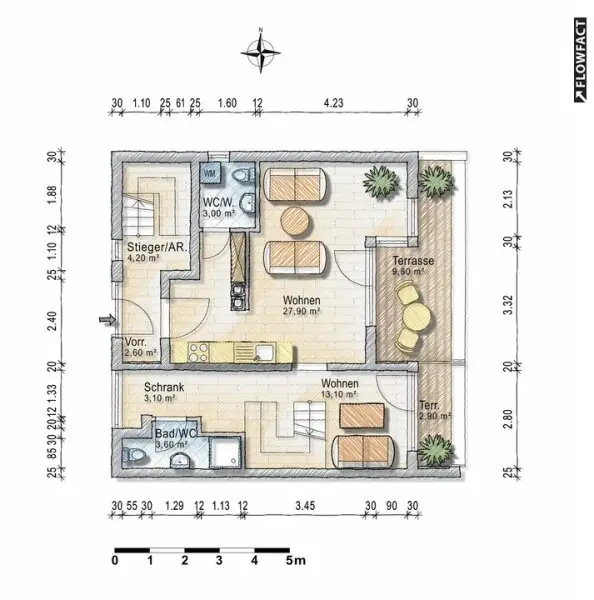 Maisonette 1. Stock
