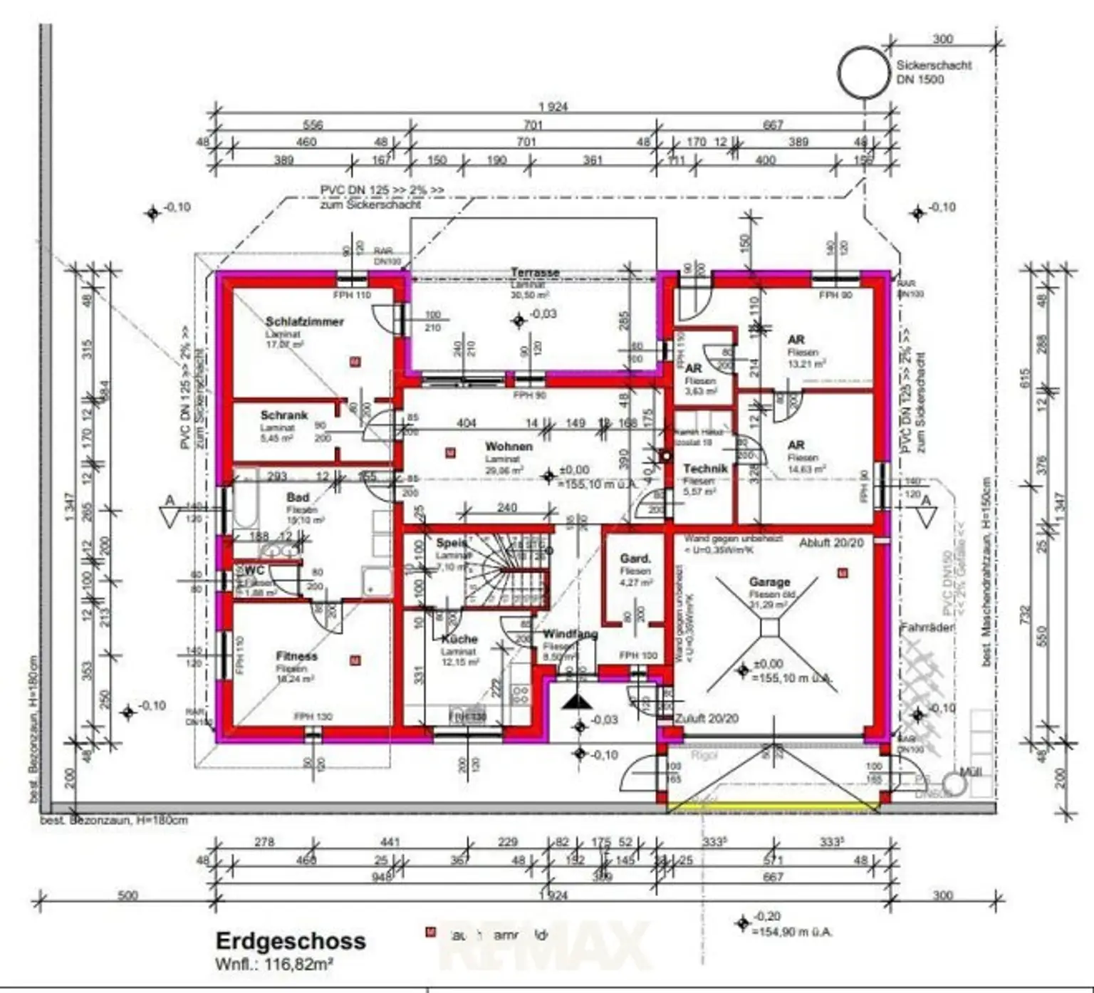 Plan Erdgeschoss