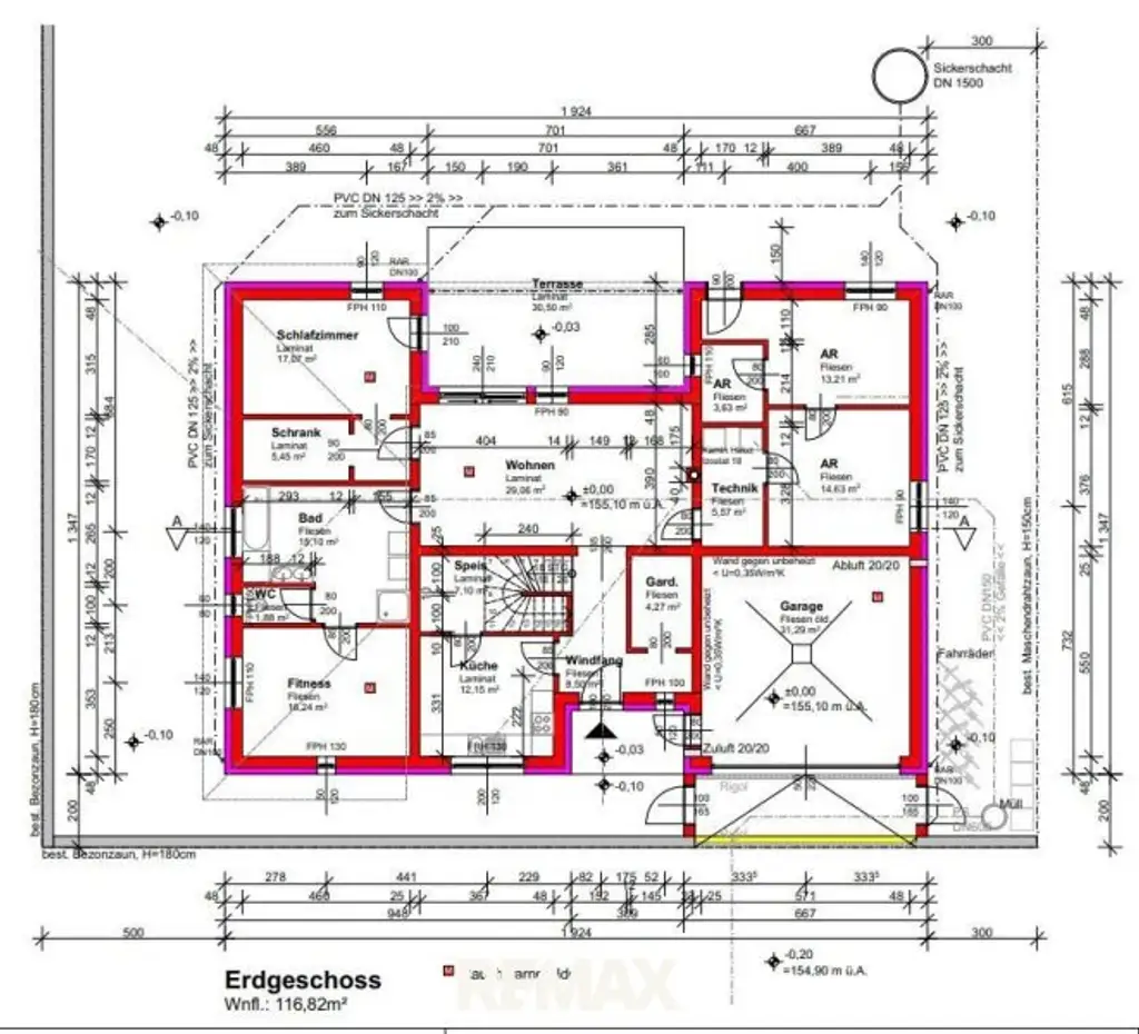 Plan Erdgeschoss