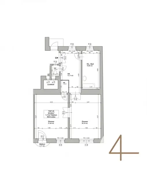 U6 ums Eck - dein Projekt - ruhige Seitengasse - sonniger Innenhofbalkon - Stadtzentrum fußläufig