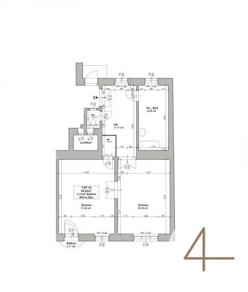 U6 ums Eck - dein Projekt - ruhige Seitengasse - sonniger Innenhofbalkon - Stadtzentrum fußläufig