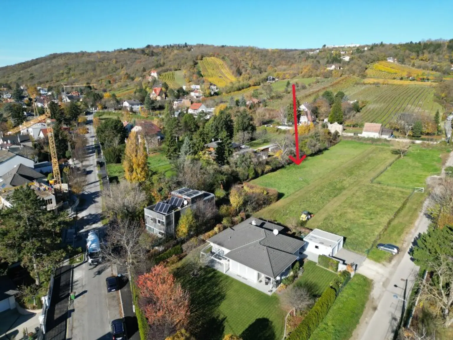Traumhafter Villenbaugrund am Fuße des Bisambergs (Fahnenparzelle)