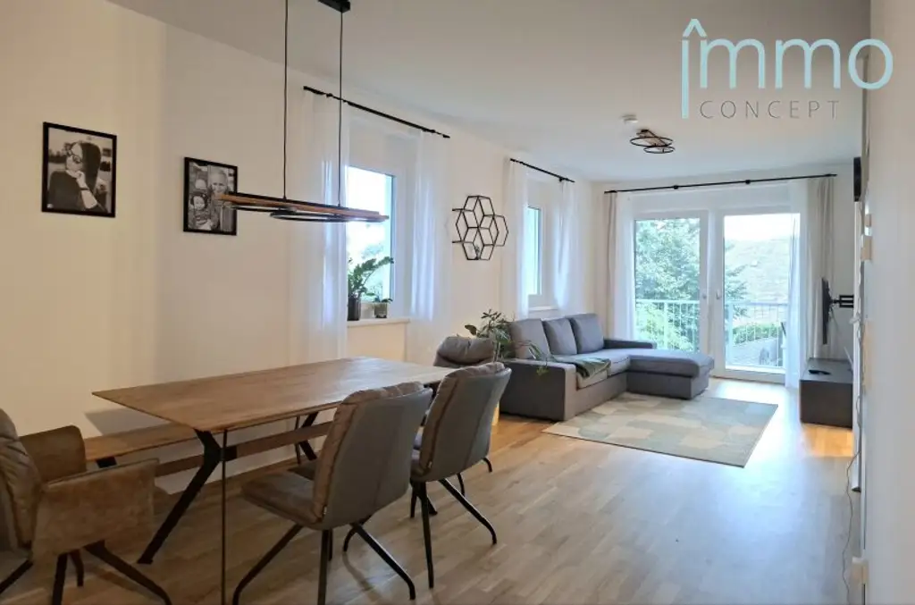 Neubau - Top 3 Zimmer Balkonwohnung inkl. Tiefgaragenstellplatz - ruhige Stadtlage mit Grünblick
