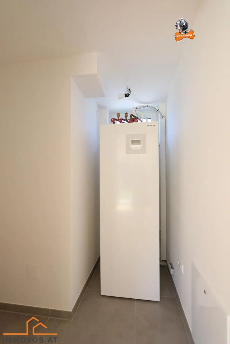 Wärmepumpe im Technikraum