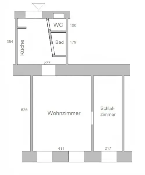 Sonnige Kleinwohnung mit schönem Fernblick im 4. Liftstock