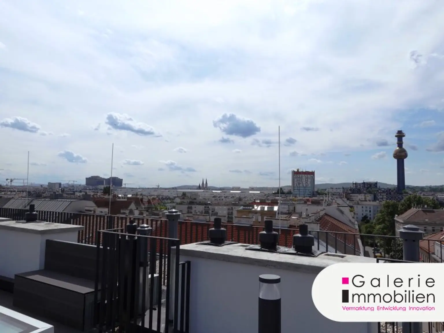 VIDEO: 360°-Ausblick auf Wien: Hochwertige 2-Zimmer-Wohnung mit Klima plus 2 private Dachterrassen!