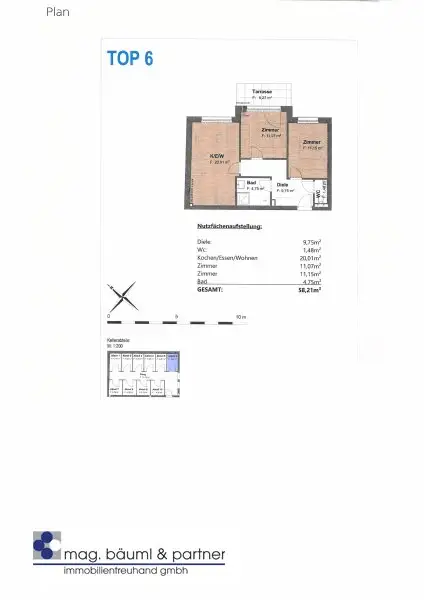 Erstbezug! 3-Zimmer-Wohnung am Kaiserwasser