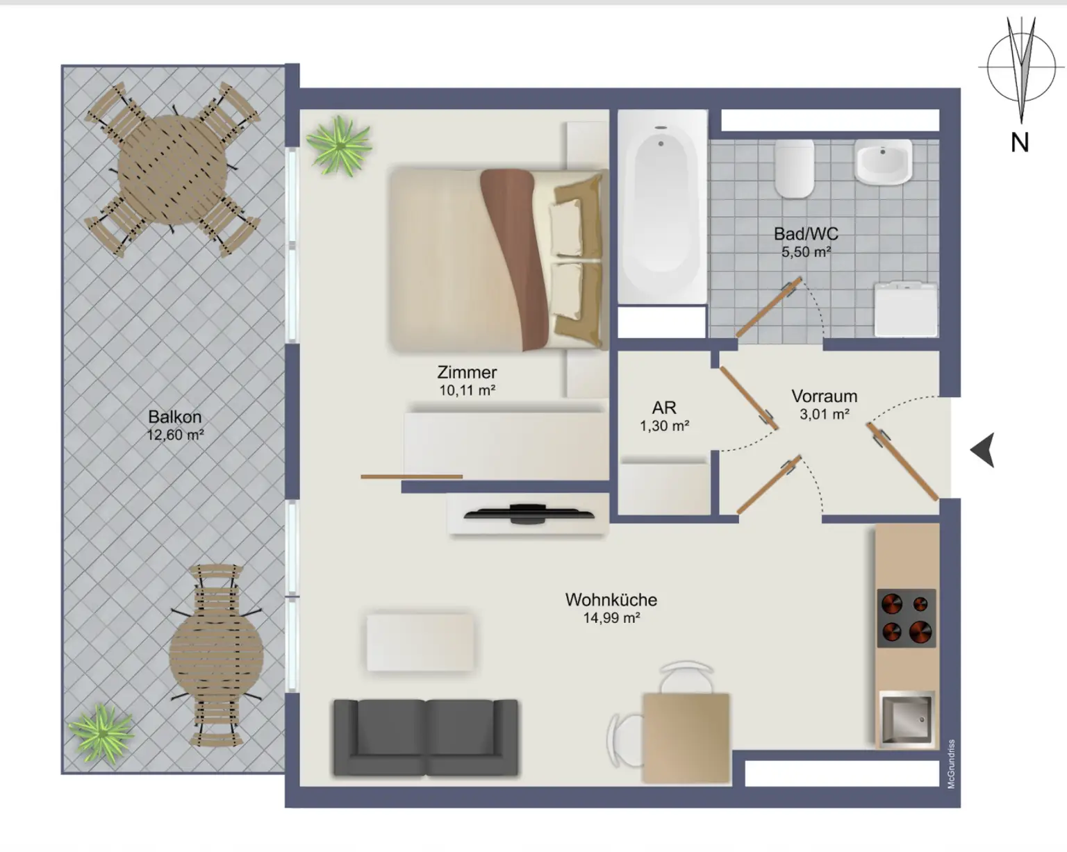 schematischer Grundriss