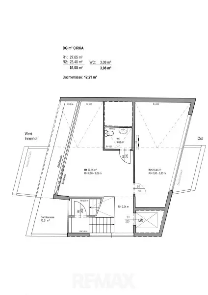 Grundriss Dachgeschoss