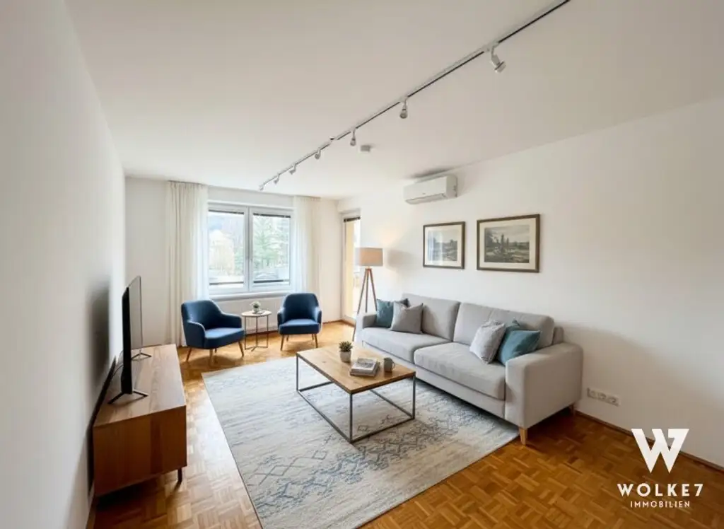 Gut geschnittene 3-Zimmer-Wohnung mit separater Küche und Loggia | Klima