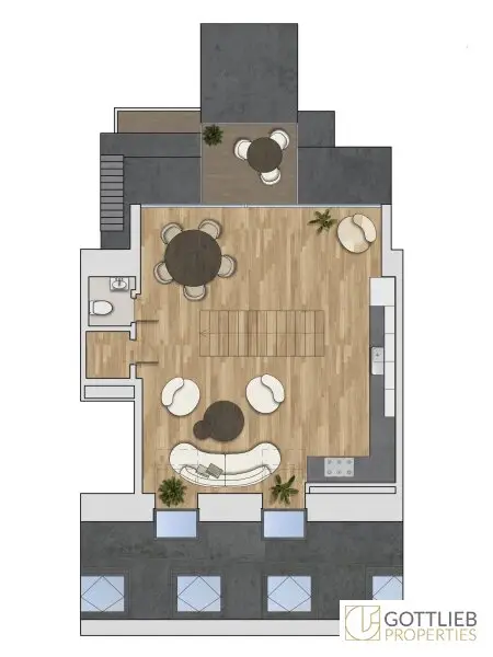 Grünruhelage nahe Belvedere! Luxuriöse 3-Zimmer-Erstbezug-Dachterrassen-Wohnung mit Outdoor-Pool in historischem Gebäude