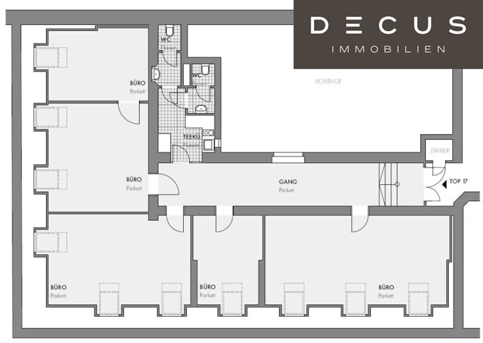 + + + NUSSDORFER PLATZ + + + hochwertiges 5-Raum-Büro + + + gekühlt + + +