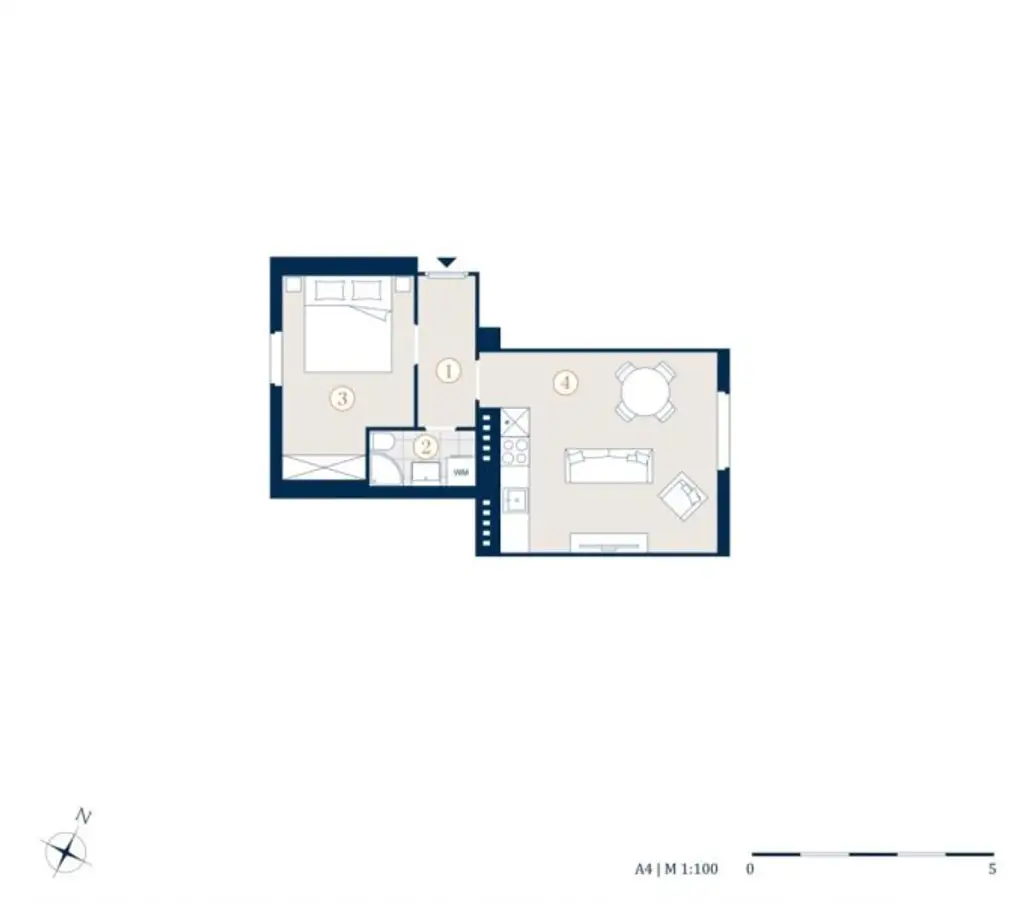 Schöne 2-Zimmer Wohnung, Nähe Meiselmarkt