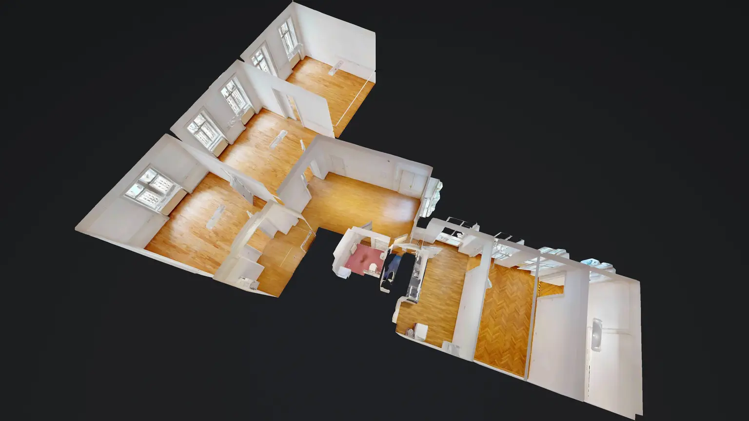 Elisabethstraße: Büroräumlichkeiten in repräsentativem  Altbau - EDV-Verkabelung - U2/U3-Anbindung - Burggarten Nähe