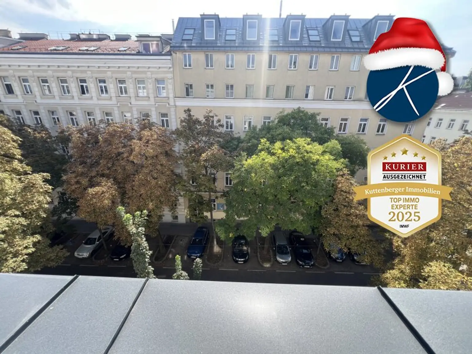 Ausblick auf die Kastanienbäume