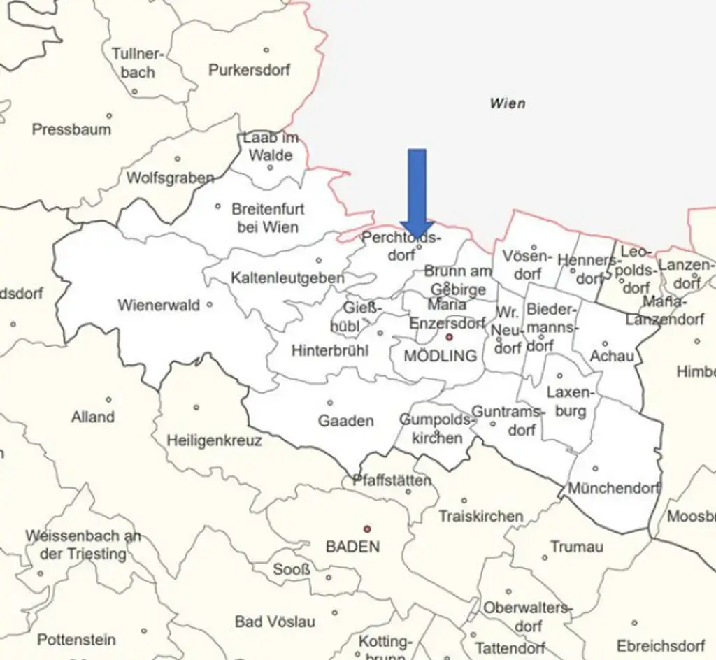 Sonniges Baugrundstück 640 m² in Perchtoldsdorf - auch für Bauträger geeignet - 630.000 €