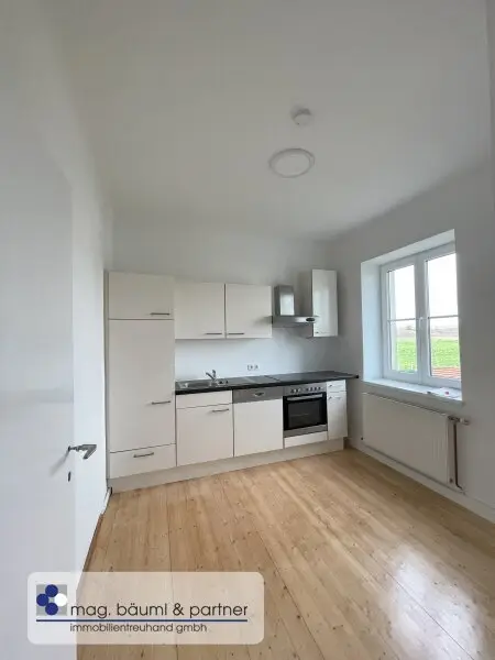 3 geräumige Zimmer, Küche mit Essplatz, Gartennutzung und PKW Stellplatz