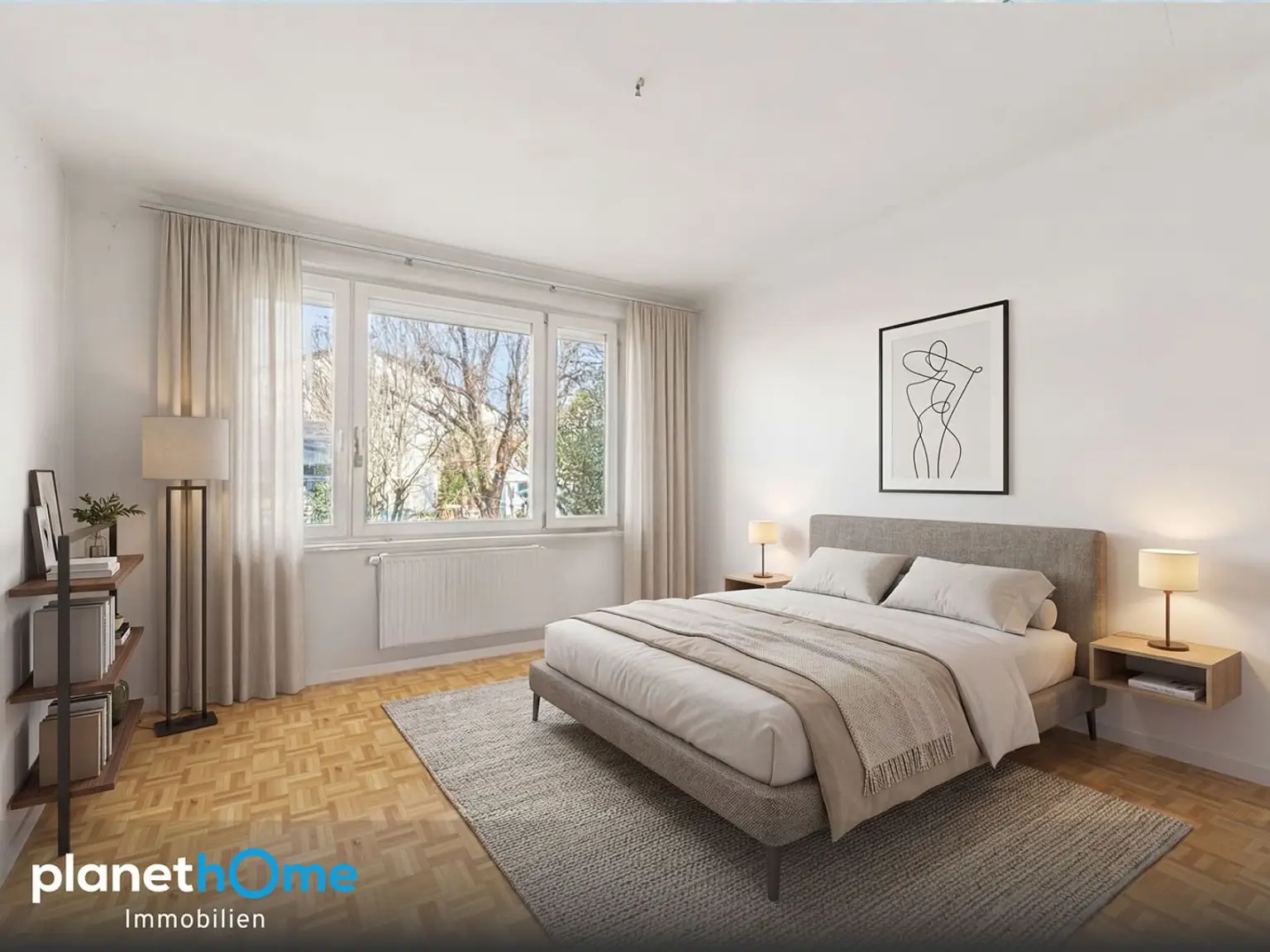 Schlafzimmer Rendering EG