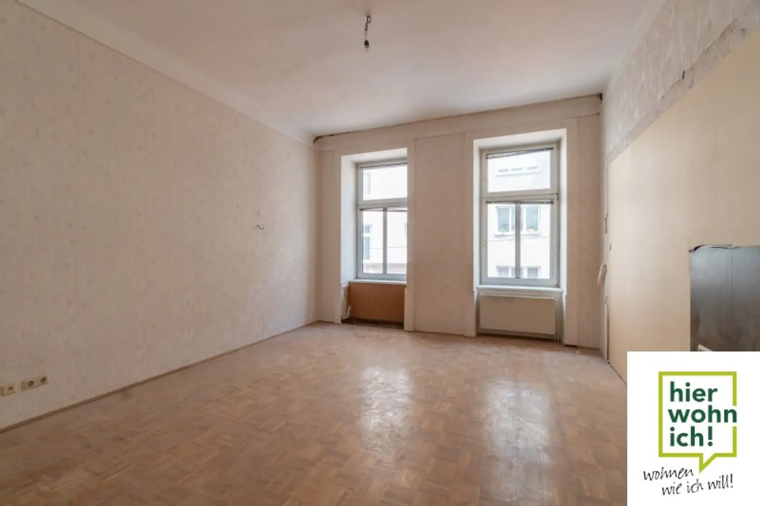 Sanierungsbedürftig helle 2 Zi Altbauwohnung im Karmeliterviertel