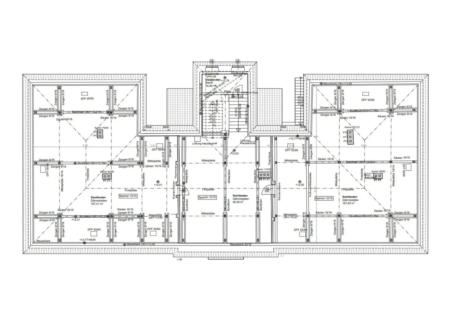 Charakteristisches Zinshaus im Ortszentrum