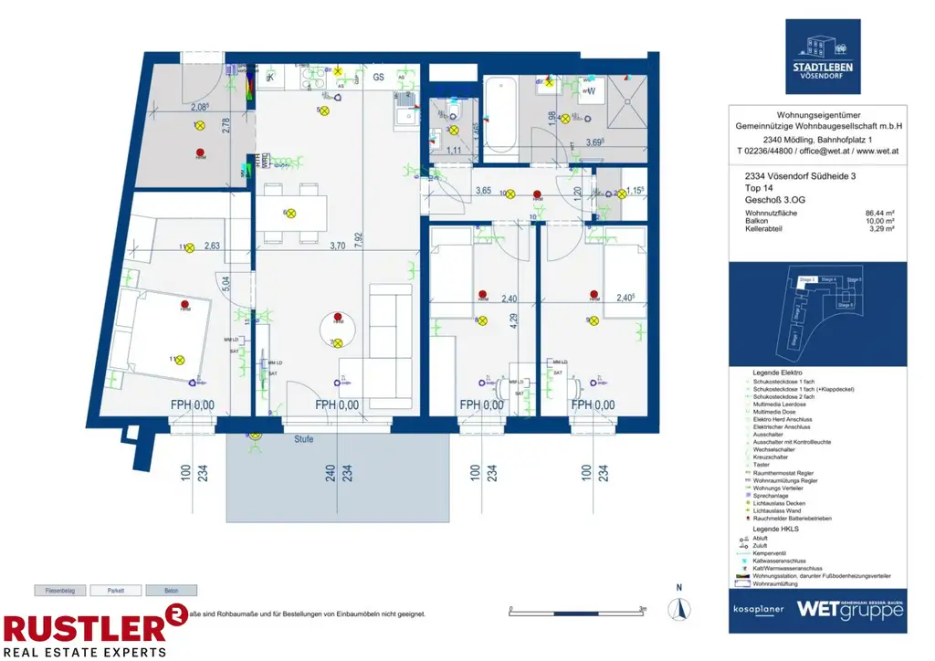 Pyramidenblick: familienfreundliche 4 Zimmerwohnung mit südseitigem Balkon
