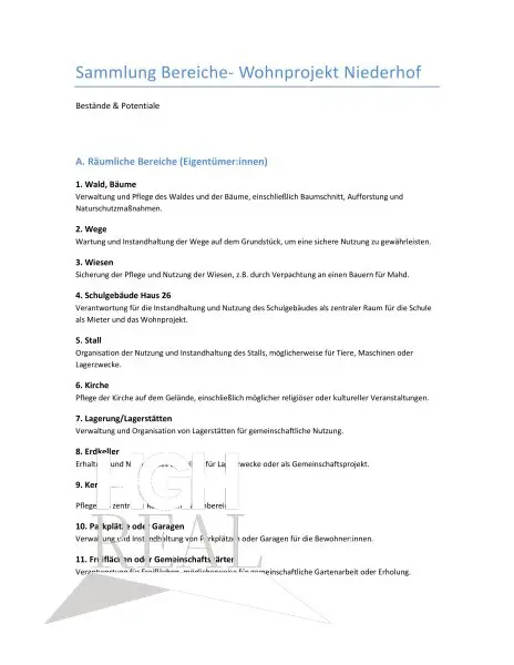 Geräumige Gartenwohnung mit Ausbaupotenzial im Wohnprojekt Niederhof - mit freier Schule nach Montessori/Wild - PROVISIONSFREI