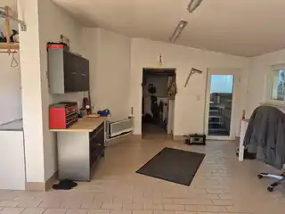 Werkecke in der Garage