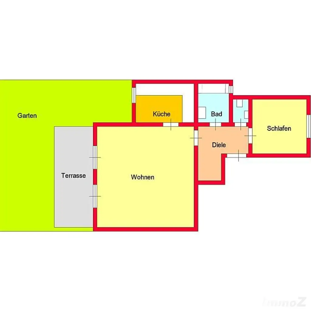 Große sonnige 2-Zimmer-Gartenwohnung bei LKH