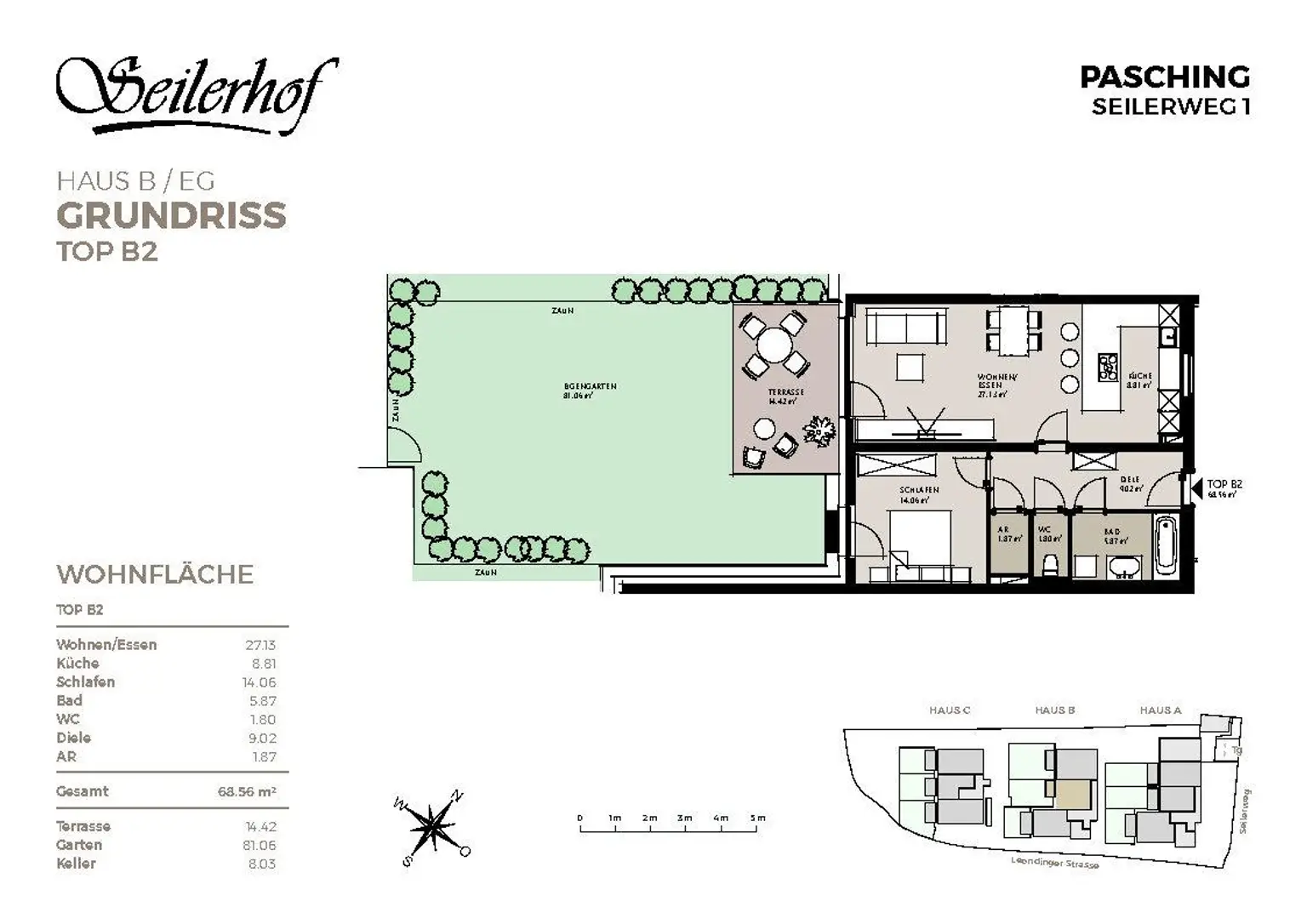 Seilerhof -Verkaufsplan Haus B Top B2