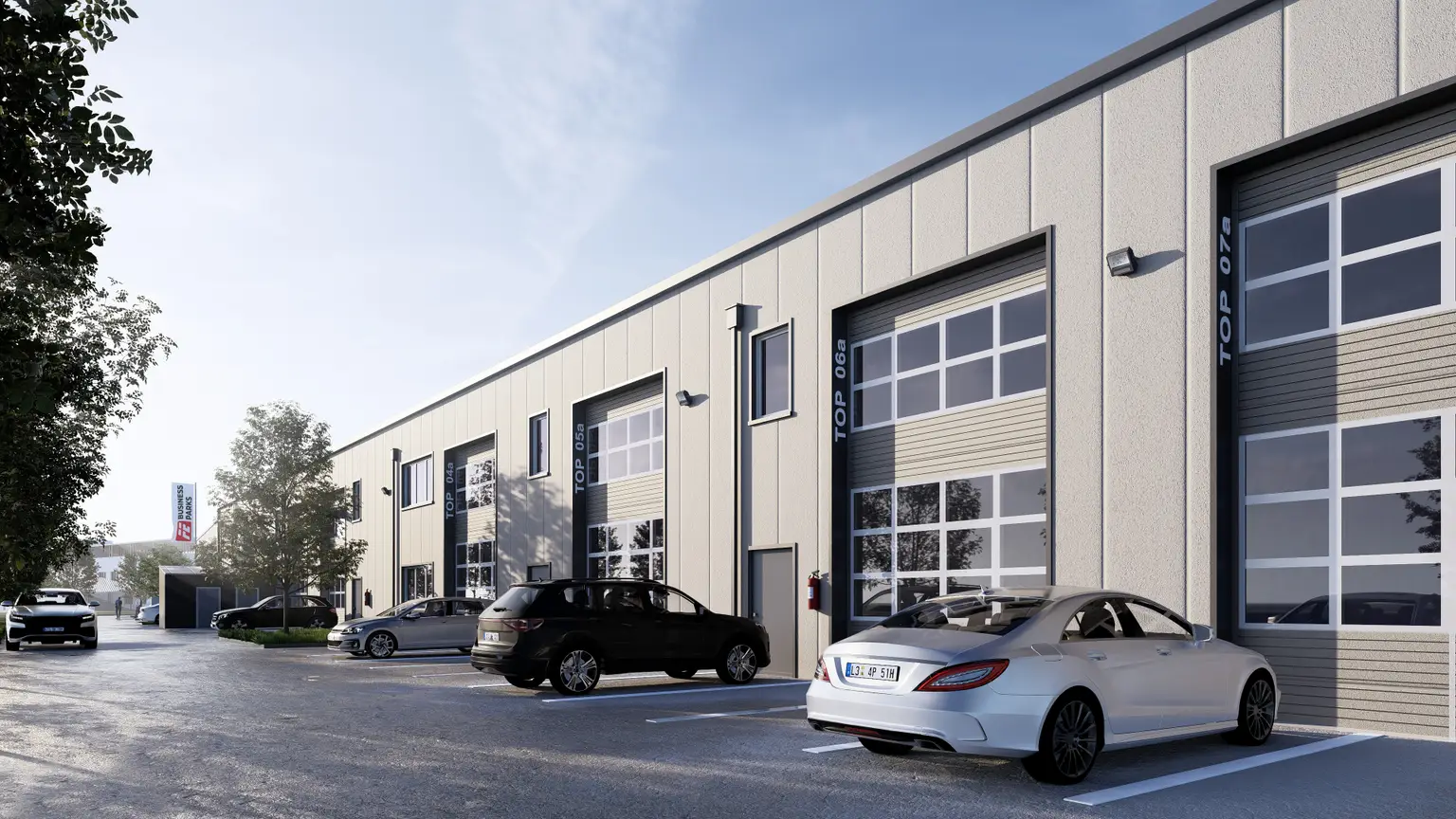 Betriebs-/Produktions- oder Lagerhallen mit Flächen von 47 - 197 m² im Grünwallpark Ansfelden zu verkaufen (T13a)