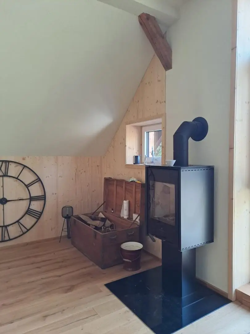 Kaminofen im Wohnzimmer