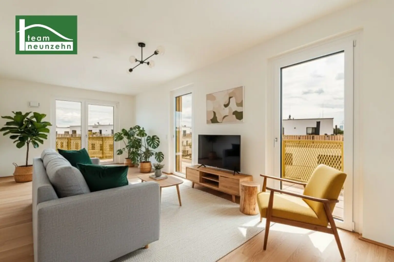 Alles was man sich wünscht – kostengünstige Heizung/“Kühlung“ über Erdwärme, PV-Anlage, weitläufige Grünflächen