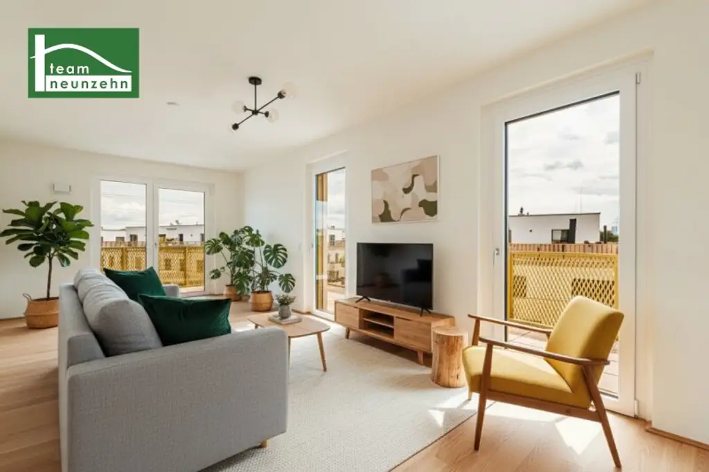 Alles was man sich wünscht – kostengünstige Heizung/“Kühlung“ über Erdwärme, PV-Anlage, weitläufige Grünflächen