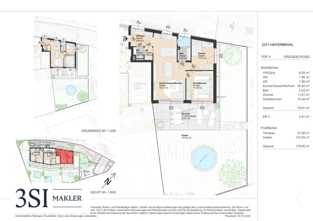 Privates Gartenparadies – Neubauwohnung mit über 180 m² Outdoorfläche