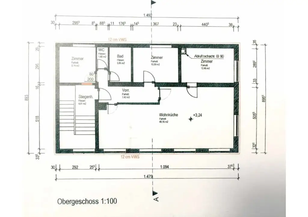 NEUWERTIGE 4-Zimmer Wohnung im Zentrum von Tragwein  II  mit hochwertiger Einbauküche