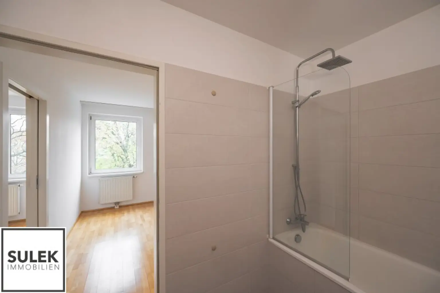 Gut geschnittene 2 Zimmer Neubauwohnung mit Grünblick auf den Schubertpark!