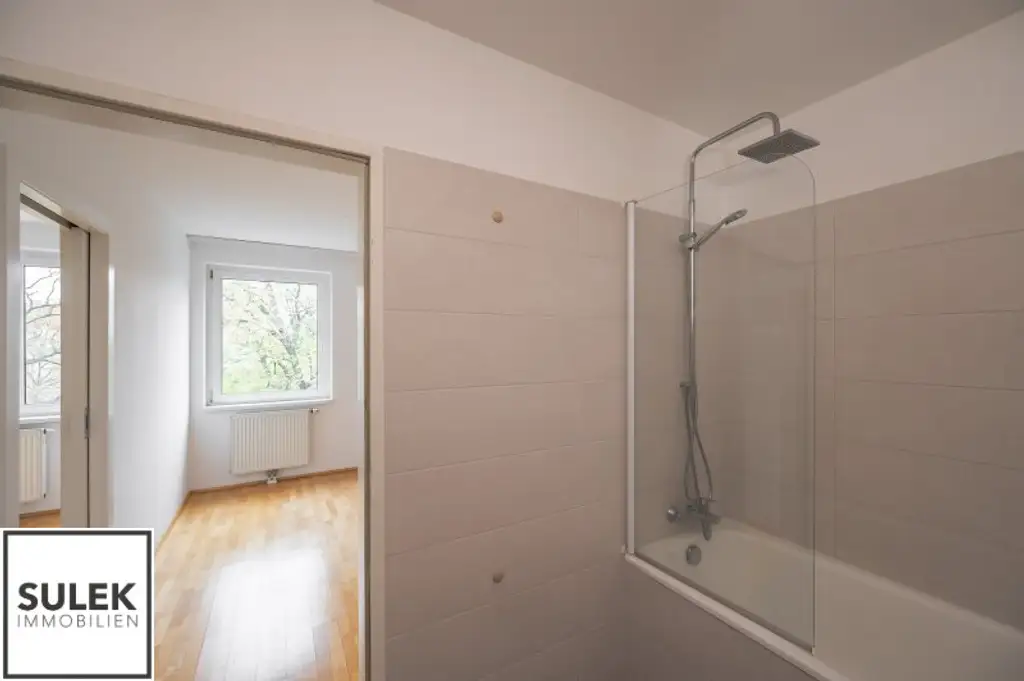 Gut geschnittene 2 Zimmer Neubauwohnung mit Grünblick auf den Schubertpark!