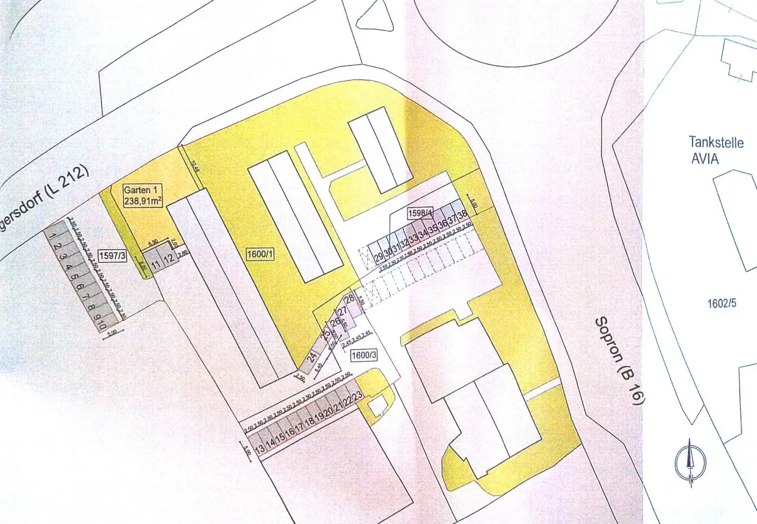 38 Parkplätze - GZO