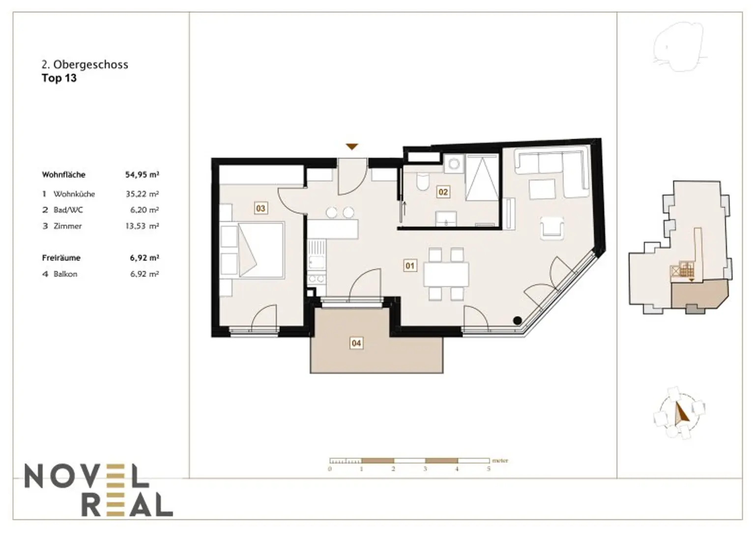 Stilvoll wohnen in Wien: Moderne 2-Zimmer Wohnung mit Balkon und Erstbezug in zentraler Lage!