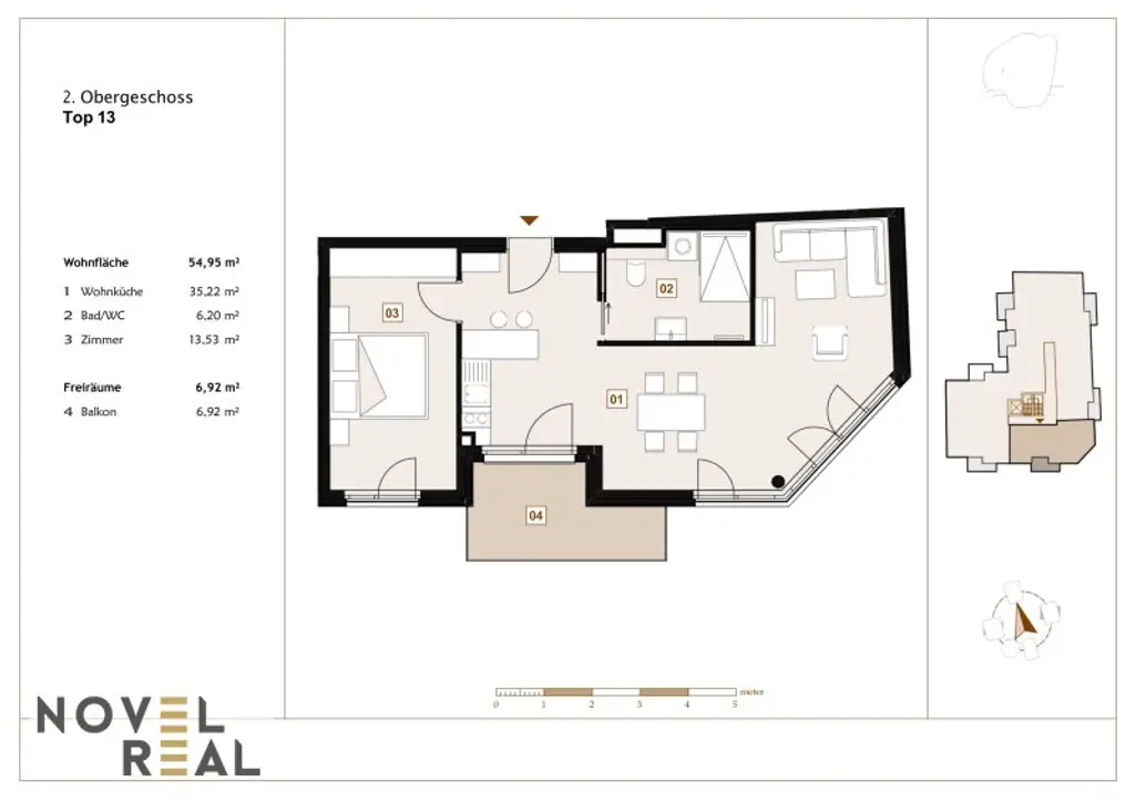 Stilvoll wohnen in Wien: Moderne 2-Zimmer Wohnung mit Balkon und Erstbezug in zentraler Lage!